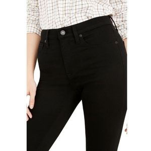 Madewell 9 in High Rise Skinny Black Jean 30T